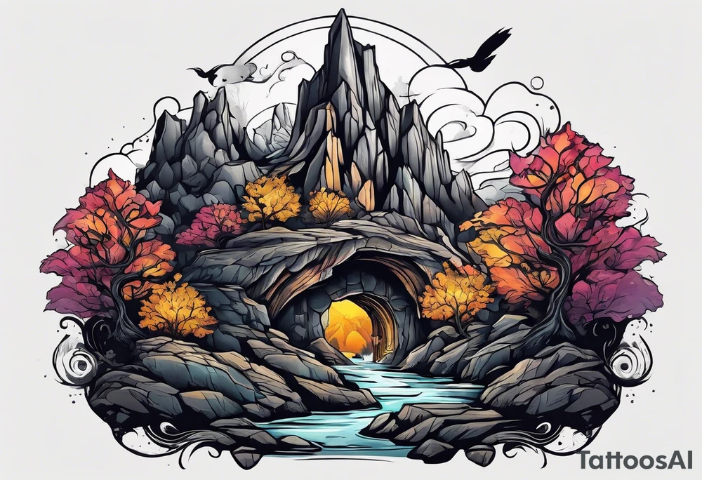 Spelunking tattoo idea