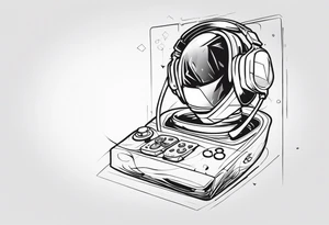 Gaming Vertical tattoo idea