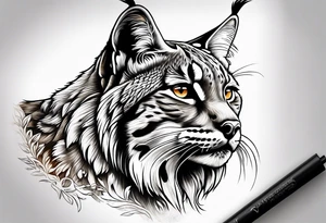 Lynx stalking tattoo idea