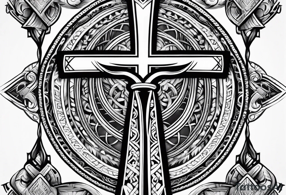 ankh for whole arm tattoo idea