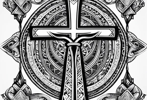ankh for whole arm tattoo idea