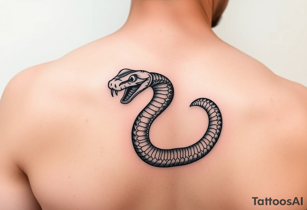 Tattoo of a boa snake on an arm tattoo idea