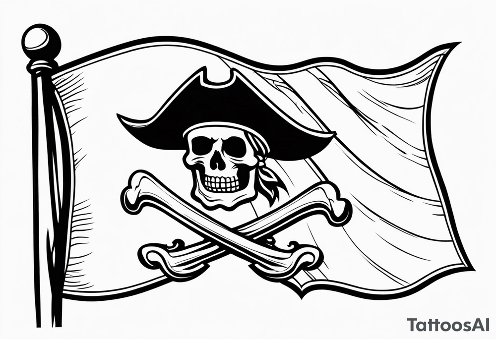 Pirate flag tattoo idea