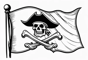 Pirate flag tattoo idea