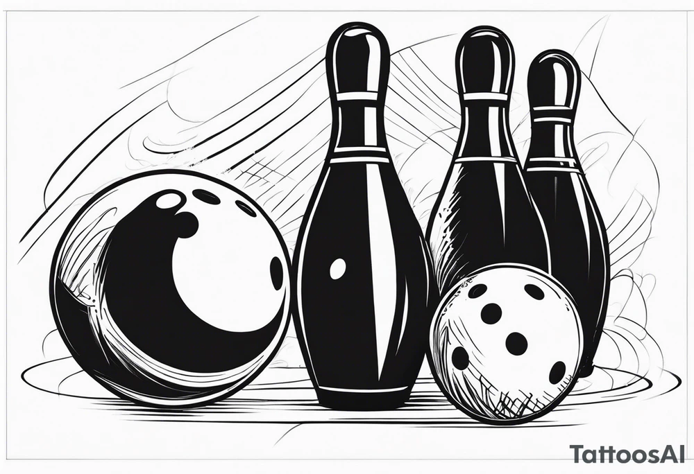 Bowling tattoo idea