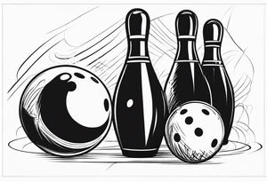 Bowling tattoo idea