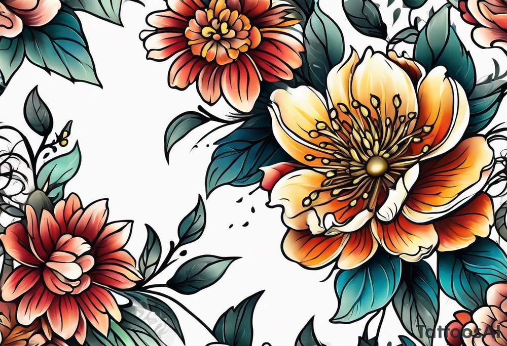 flower tattoo idea