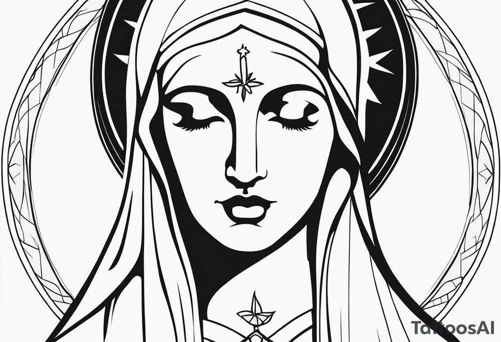 mother Mary tattoo idea