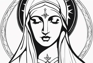 mother Mary tattoo idea