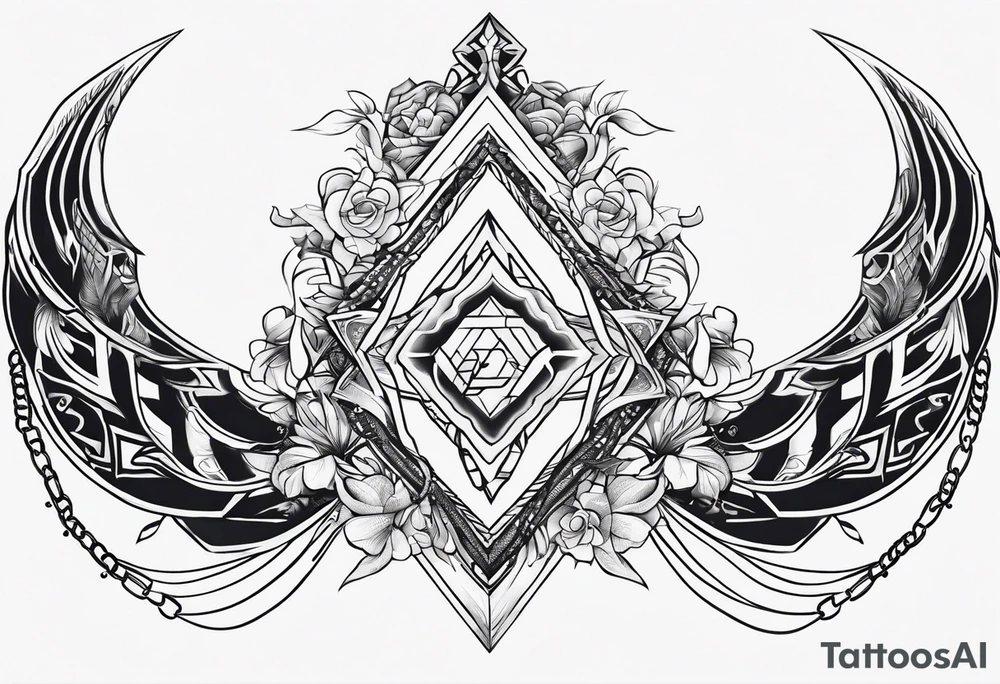single chain tattoo idea