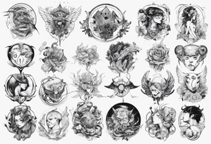 Love for anime tattoo idea