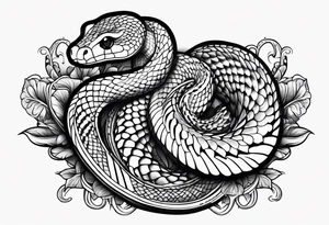 snake eating its own tail tattoo idea
