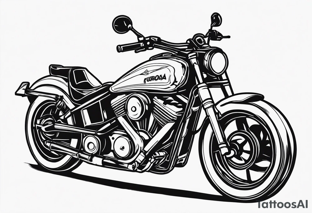 Furiosa motorcycle tattoo idea