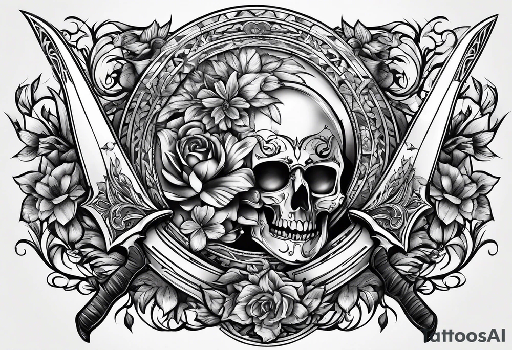 Knife tattoo idea