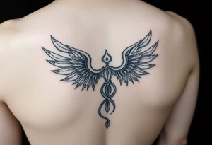 Aquarius theme mysterious elegant and feminine small tattoo idea