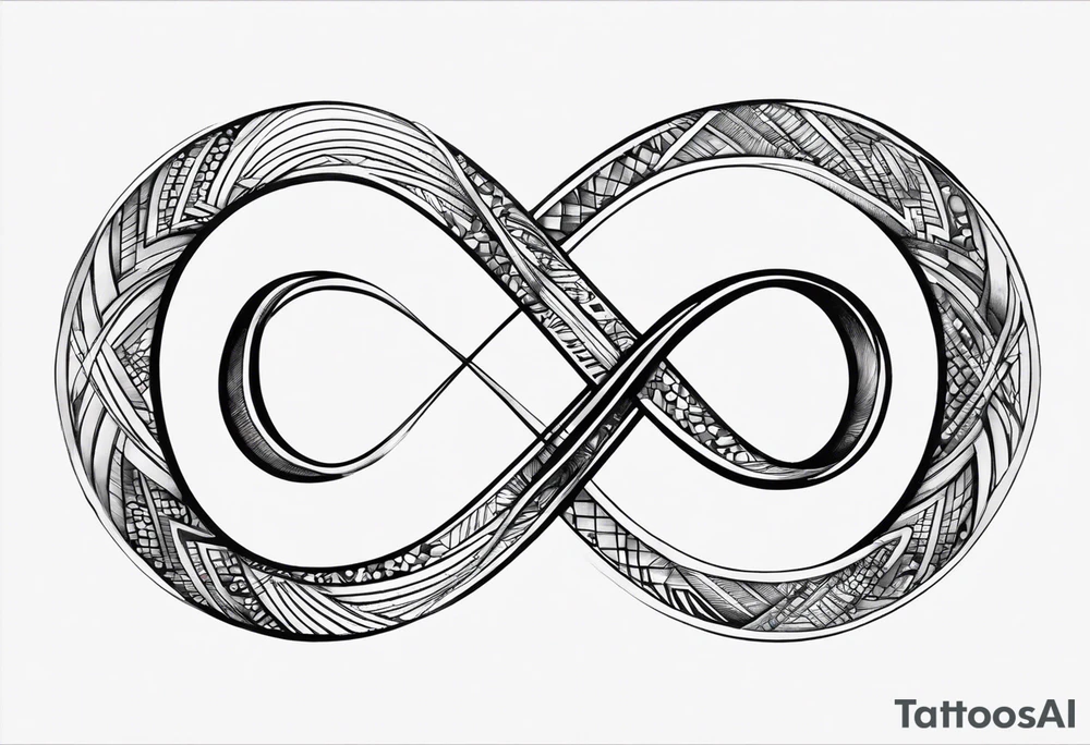 could you just draw an infinity symbol. I don't want a bunch of abstract art. 

Please just draw a basic infinity symbol tattoo idea