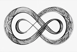 could you just draw an infinity symbol. I don't want a bunch of abstract art. 

Please just draw a basic infinity symbol tattoo idea