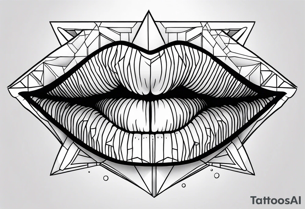 Girl mouth and money tattoo idea