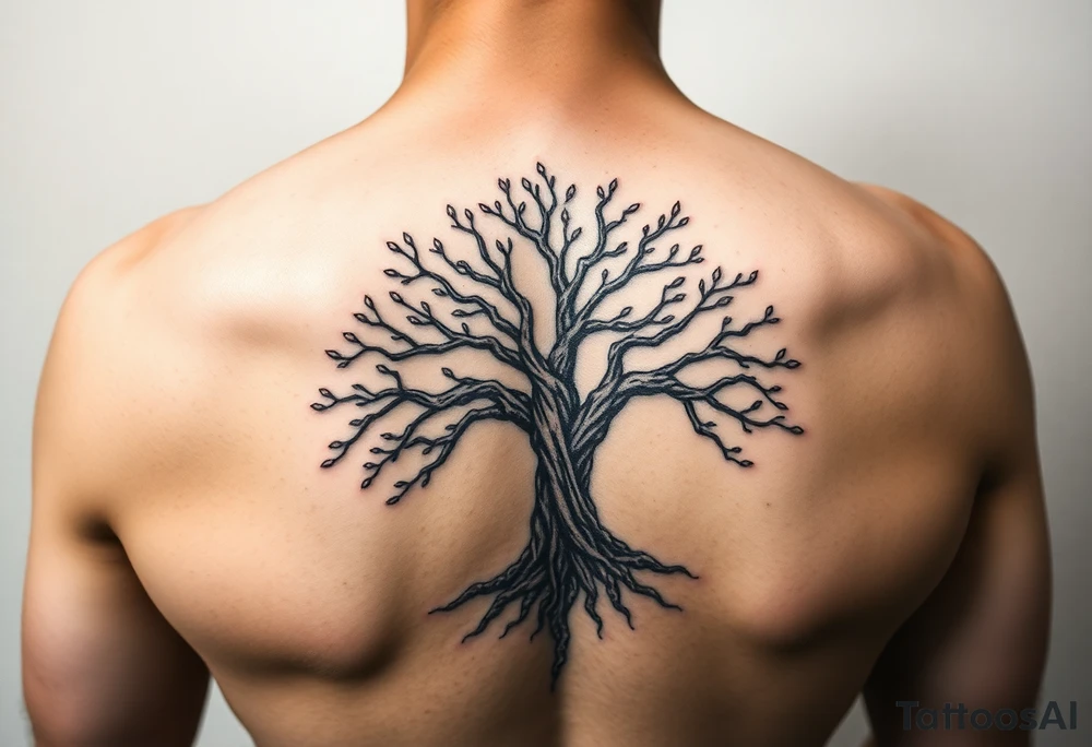 cover up tattoo inspired by the the tree of life tattoo idea