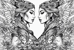 Gemini design tattoo idea