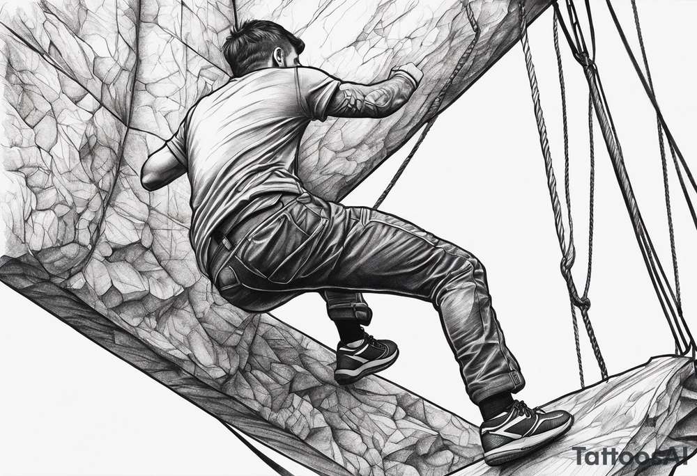 Indoor climbing idea tattoo idea