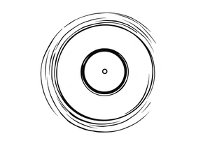 vinyl record tattoo idea