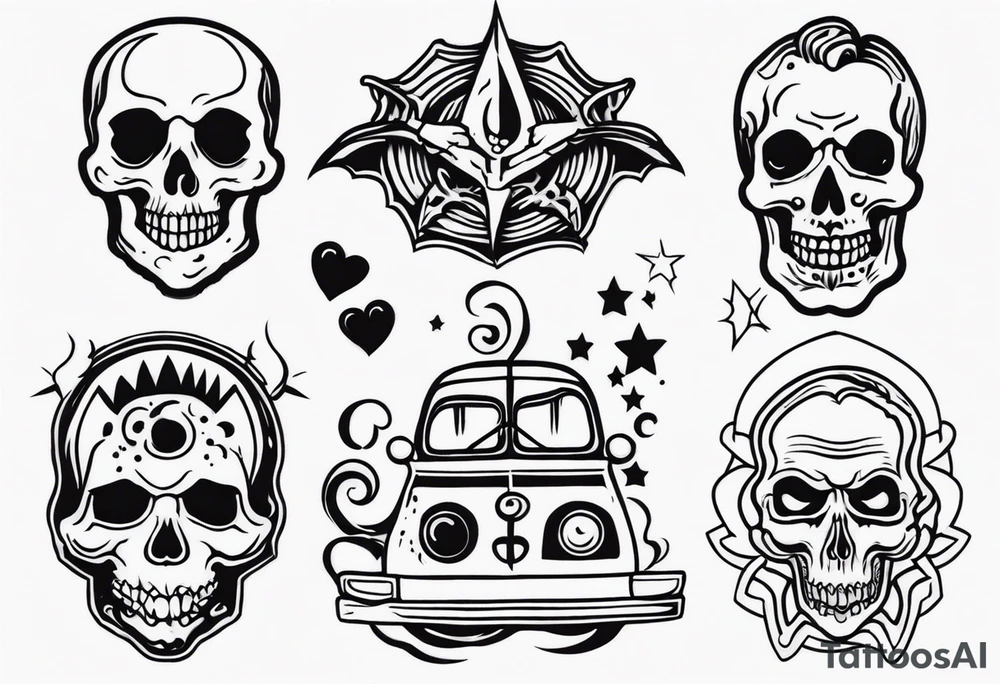 1940's horror tattoo idea