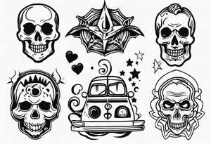 1940's horror tattoo idea