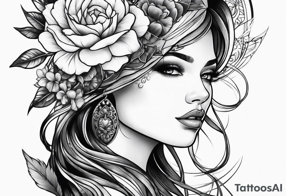 Women tattoo idea