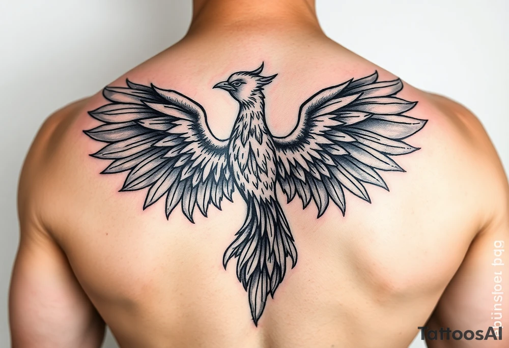 phoenix aesthetic tattoo idea