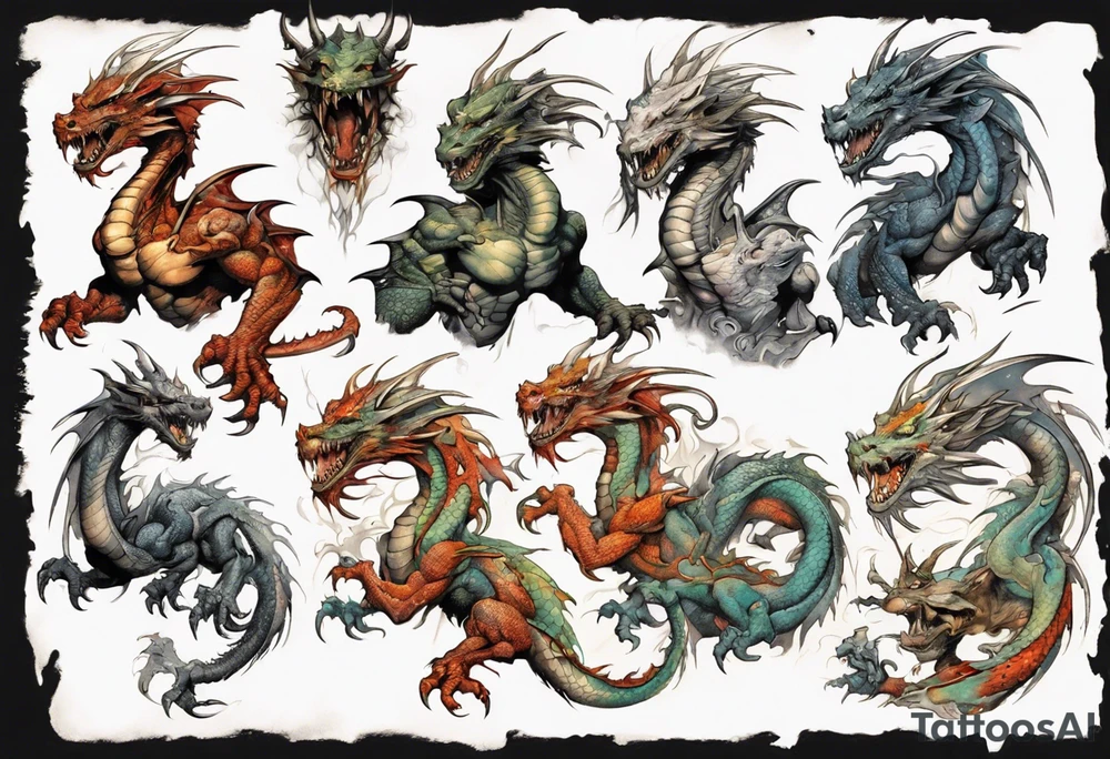 Pellucid
Warrior
Dragon tattoo idea