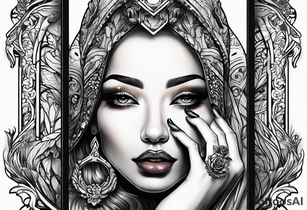 Shhh finger tattoo idea