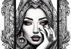 Shhh finger tattoo idea