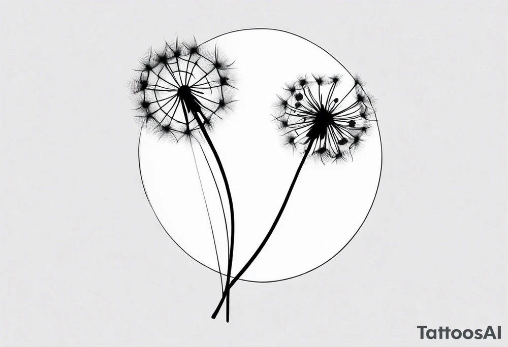 dandelion tattoo idea