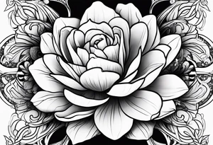 Plants outlines tattoo idea