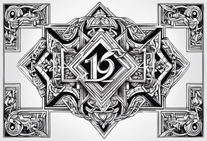 1996 in Romans number tattoo idea