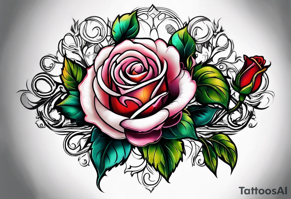 detroit city  , roses , ♍️ tattoo idea