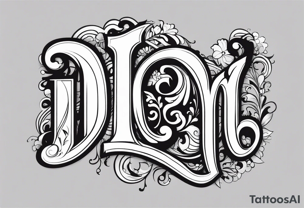 буква D tattoo idea