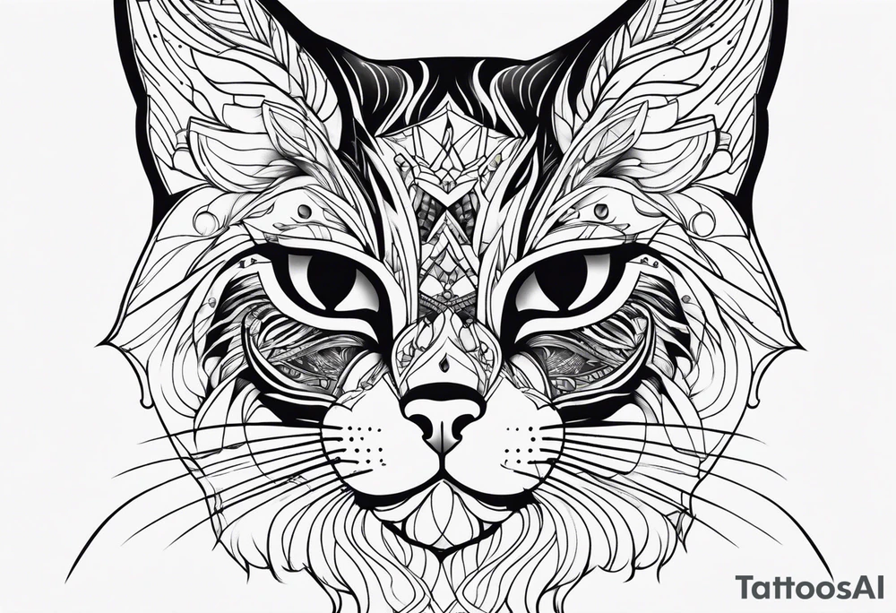 Black Cat tattoo idea