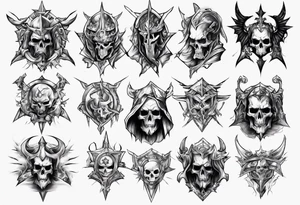 Unholy paladin tattoo idea