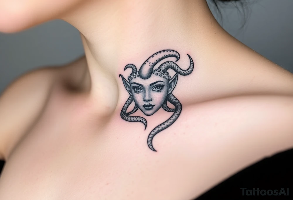 Small Medusa tattoo idea