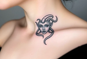 Small Medusa tattoo idea