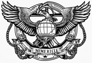 Usmc eagle globe and anchor tattoo idea