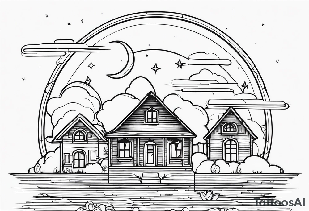 Night symbol tattoo idea