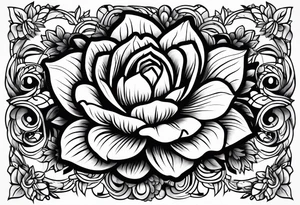 California native flowers tattoo idea