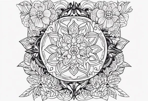 bold simple reserved tattoo idea