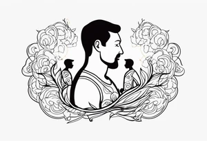 Lung and father tattoo idea