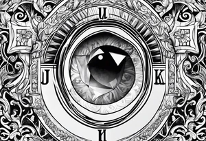 Initials of AJ, PJ, SJ, WJ, DK tattoo idea