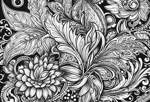 Paisley patter tattoo idea