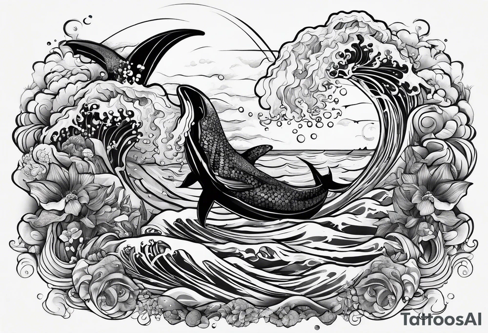 Ocean tattoo tattoo idea